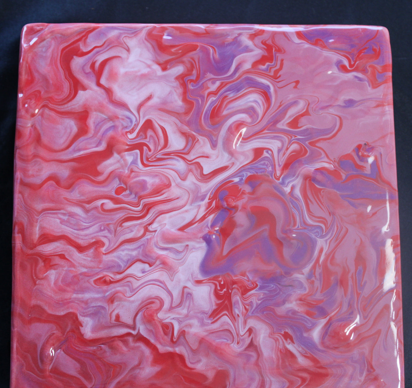 6" Square - Clay Canvas Glaze Painting